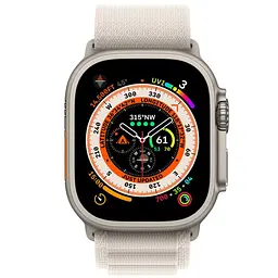 Ремінець Alpine Loop для Apple Watch 42(ser.1-3)/44/45/46/49mm (m/l) Сірий / Starlight - мініатюра 2