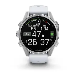 Смарт-годинник Garmin Fenix 8 43mm Amoled Silver with Whitestone Silicone (010-02903-00) - мініатюра 6
