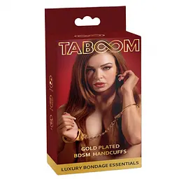 Наручники Taboom, металеві, золоті - мініатюра 2
