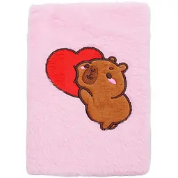 Блокнот А5 ZiBi Capybara 5 Kids Line плюшевий клітинка 80 аркушів (ZB.700019)