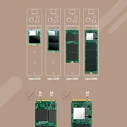 Зовнішня кишеня Transcend TS-CM10G M.2 PCIe/SATA SSD Enclosure Kit (FFMSTR02158) - мініатюра 7