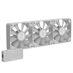 Комплект вентиляторів APNX FP1-120 ARGB White - 3 Pack (APF3-PF11257.21) - мініатюра 9
