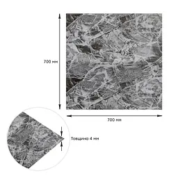 Декоративна 3D панель самоклейка Мармурова плитка 700х770х4мм (192) SW-00000529 - мініатюра 3