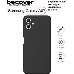 Чохол до мобільного телефона BeCover Samsung Galaxy A07 SM-A075 Black (713685) - мініатюра 4
