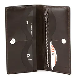 Чоловічий шкіряний портмоне GRANDE PELLE 19,5х10х2,5 см acs0024468 - мініатюра 2