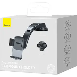 Автотримач Baseus Easy Control Clamp Car Mount Holder A Set Black (SUYK000001) [85485] - мініатюра 6