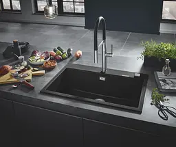 Кухонна мийка Grohe K700 из композита 31652AP0, Чорний матовий - мініатюра 6