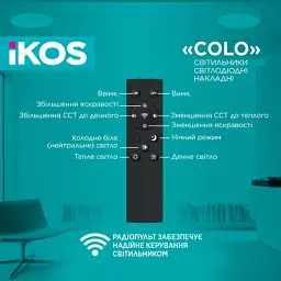 Світильник IKOS Colo- 80W (+пульт) 2800-6500K (0004-BLG) - мініатюра 4