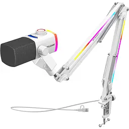 Мікрофон динамічний Fifine AM8PROTW USB/XLR White (AM8PROTW) - мініатюра 3