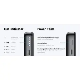 Зовнішній акумулятор Ugreen PB561 Foldable Kickstand Magnetic Battery 10000mAh для iPhone 15 Pro 14 сірий - мініатюра 9