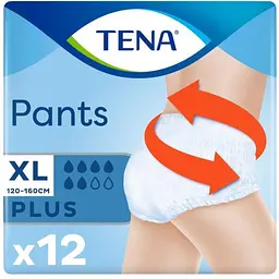 Труси-підгузки для дорослих Tena Pants Plus XL 24 шт. (2 уп. х 12 шт.) - мініатюра 2