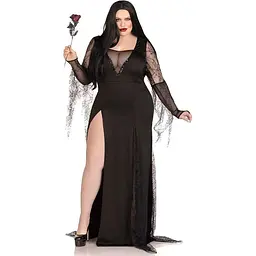 Еротичний костюм Мортіші Аддамс Leg Avenue Sexy Spooky Morticia 1X-2X - мініатюра 4