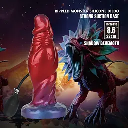 Фалоімітатор Power Monsters Shadow Behemoth, 22 см (червоний) - мініатюра 8