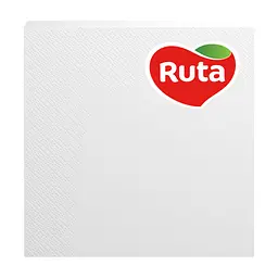 Серветки столові Ruta Колор 3 шари 33х33 см Білі 20 шт. (4820023741638)