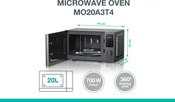 Мікрохвильова піч , 20л, електр. керув., 700Вт Gorenje teh0026021 - мініатюра 3