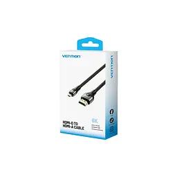 Кабель мультимедійний Vention HDMI M - HDMI micro M V2.0 8K 60Hz зелений 1 м (AGKGF) - мініатюра 2