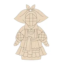 Набор фигурок для раскрашивания и украшения "Кукла-мотанка" Motanka-Doll8, 8 штук - миниатюра 6