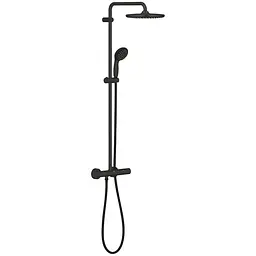 Душова система термостатична Grohe QuickFix Vitalio Start System 250 266772430, Чорний матовий