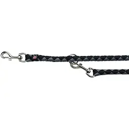 Повідець Trixie Cavo регульований L–XL 2 м d 18 мм чорний/графіт - мініатюра 8