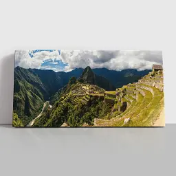 Інтер'єрна картина Горна панорама Перу, Мачу-Пікчу, Machu Picchu, інтер'єрний декор, 60×120 см (id0063) - мініатюра 1