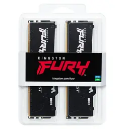 Модуль пам'яті для комп'ютера DDR5 16GB (2x8GB) 5200 MHz FURY Beast RGB Kingston Fury (ex.HyperX) (KF552C40BBAK2-16) - мініатюра 4