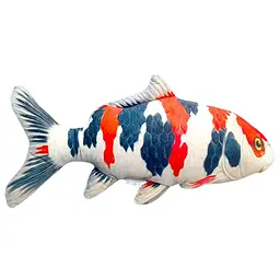 Дитяча м'яка іграшка "Червоний короп Коі" KOI-R розмір 50 см