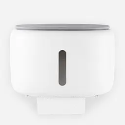Тримач для туалетного паперу МВМ My Home 228x158x163 мм (BP-43 WHITE/GRAY) - мініатюра 2