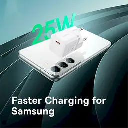 Мережевий зарядний пристрій Baseus GaN5 Fast Charger (mini) 1C 25 W P10110909213-00 білий - мініатюра 5