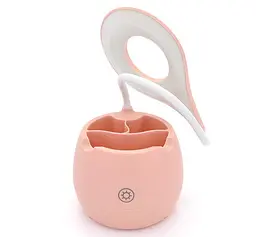 Гнучка настільна лампа Voltronic SST813 Pink з органайзером, 3 режими, 4,2 В 300 мА·год - мініатюра 1