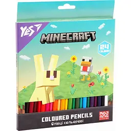 Олівці кольорові Yes Minecraft Spring 24 кольори (290776) - мініатюра 2