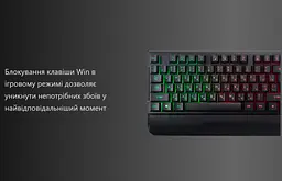 Ігрова клавіатура GamePro GPGK-398 Headshot USB RGB Black - мініатюра 4