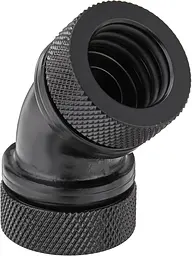 Фитинг Thermaltake Pacific G1/4 PETG Tube 45-Degree Dual Compression 16mm OD – Black - мініатюра 1