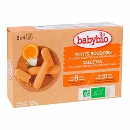 Органічне дитяче печиво Babybio Мій перший бісквіт 120 г - мініатюра 2