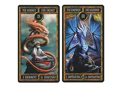Карти Таро Fournier Дракон (Dragon Tarot by Anne Stokes) (ВР_КТД) - мініатюра 2
