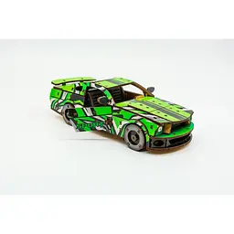 Механічний 3D Пазл PuzzleOk автомобиль Muscle car GT 162 детал зелений (2017318395) - мініатюра 2