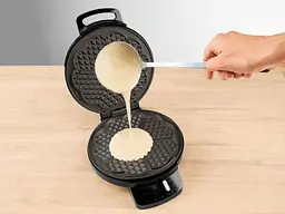Вафельниця кругла з регулюванням Silver Crest Waffle maker 1200W Germany Heart Shape Silver Crest SWE 1200 C3 - мініатюра 6