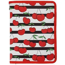 Папка на блискавці BUROMAX В5 CHERRY ARABESKI червона