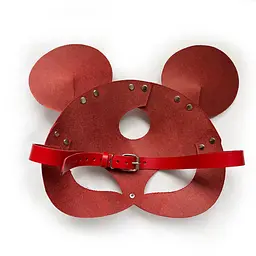 Маска Art of Sex Mouse Mask шкіряна мишки червона - мініатюра 4