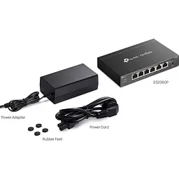 Комутатор TP-Link ES206GP (ES206GP) - мініатюра 7