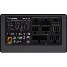 Блок живлення GameMax GM-800 Modular 800W 80+ Bronze (GM-800 Modular) Black - мініатюра 8