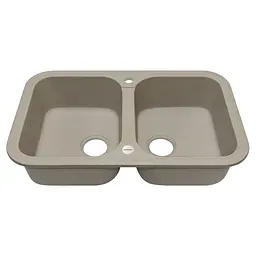 Кухонна мийка Adamant Twins 765x470x190 Sand сахара 298223, Sand - мініатюра 2