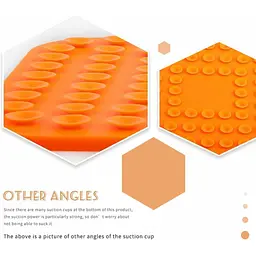 Силіконовий килимок для лизання для собак Derby Silicone licking pad, orange - мініатюра 6