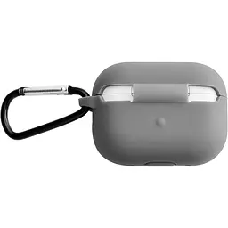 Чохол Silicone Case + Carbine для AirPods Pro 2 Grey [132180] - мініатюра 3