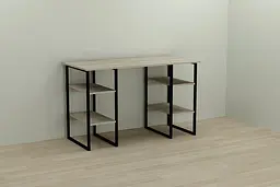 Комп'ютерний стіл Ferrum-decor Карен 75x120x70 чорний ДСП Дуб Сонома 16мм (FRD-102061)