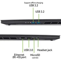Ноутбук Acer Nitro 16S AN16S-61-R0FB (NH.QZWEU.002) Obsidian Black - мініатюра 8