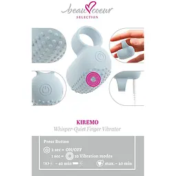 Кліторальний стимулятор Beau coeur Kiremo Finger Vibra - мініатюра 10