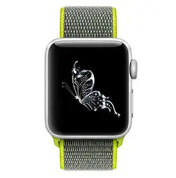 Нейлоновый ремешок Primo для Apple Watch 42 мм, 44 мм, 45 мм Green - мініатюра 3