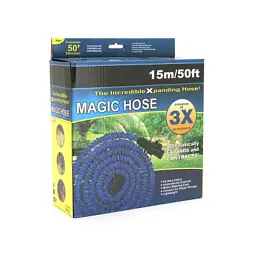 Шланг для поливу Voltronic KY-150B, 5-15м/50ft, + розпилювач, насадка на кран, Blue, Box (KY-150B) - мініатюра 2