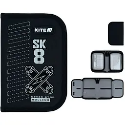 Пенал Kite 1 від., 2 відв., без наповнення 622 Skate