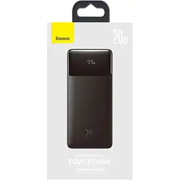 Портативна батарея Baseus Bipow Digital Display Fast Charge Power Bank 10000 mAh 20W PPBD050301 Black - мініатюра 8